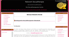 Desktop Screenshot of netzwerk-sexualtherapie.de